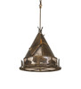 Meyda 20"w Teepee W/ Buffalo Pendant - 50150