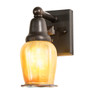 Meyda 4"w Revival Oyster Bay Favrile Wall Sconce - 56496