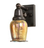 Meyda 4"w Revival Oyster Bay Favrile Wall Sconce - 56496