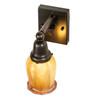 Meyda 4"w Revival Oyster Bay Favrile Wall Sconce - 56496