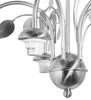 Meyda Silver Leaf 5 Light Chandelier - 69887