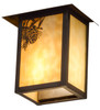 Meyda 6.5"w Seneca Winter Pine Wall Sconce - 95450