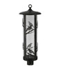 Meyda 10"w Fulton Raven Post Mount - 99382