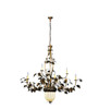 Meyda 63"w Greenbriar Oak 9 Arm Chandelier - 99911