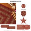 Homespice Decor Apple Pie Red Braided Area Rugs