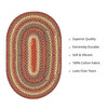 Homespice Decor Biscotti Brown Braided Area Rugs