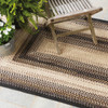 Homespice Decor Black Mist Black Braided Area Rugs