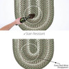 Homespice Decor Cedar Ridge Green Braided Area Rugs