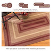 Homespice Decor Cherry Pie Red, Natural Braided Area Rugs