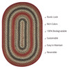Homespice Decor Chester Red,white,brown Braided Area Rugs