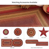 Homespice Decor Cider Barn Red Braided Area Rugs