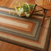 Homespice Decor Cocoa Bean Black Braided Area Rugs