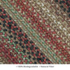 Homespice Decor Gingerbread Brown, Deep Red Braided Area Rugs