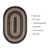 Homespice Decor Kilimanjaro Brown Braided Area Rugs