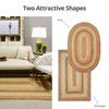 Homespice Decor Kingston Beige Braided Area Rugs