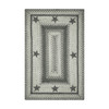Homespice Decor Primitive Star - Plymouth Grey Braided Area Rugs