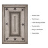 Homespice Decor Primitive Star - Plymouth Grey Braided Area Rugs