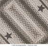 Homespice Decor Primitive Star - Plymouth Grey Braided Area Rugs