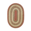 Homespice Decor Pumpkin Pie Red Braided Area Rugs