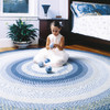 Homespice Decor Wedgewood Blue Braided Area Rugs