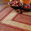 Homespice Decor York Red Braided Area Rugs