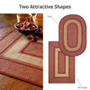 Homespice Decor York Red Braided Area Rugs