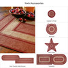 Homespice Decor York Red Braided Area Rugs