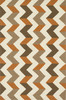 Loloi Palm Springs Pm-03 Brown / Orange Hooked Area Rugs