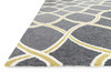 Loloi Venice Beach Vb-18 Charcoal / Lime Hooked Area Rugs