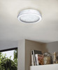 Eglo 12.5w Led Ceiling Light W/ Chrome Finish & Clear Glass W/ Clear Crystal Stones - 202509A
