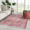 Jaipur Living Menowin BOH06 Medallion Orange Power Loomed Area Rugs