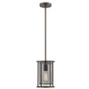 Eglo 1x60w Mini Pendant With Oil Rubbed Bronze Finish And Metal Cage Shade - 202814A