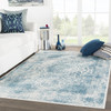 Jaipur Living Aldi CIQ11 Medallion Blue Power Loomed Area Rugs