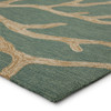 Jaipur Living Coral COL13 Abstract Teal Hand Tufted Area Rugs