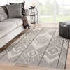 Jaipur Living Shiloh MOC05 Tribal Dark Gray Power Loomed Area Rugs