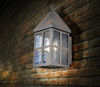 Eglo 1x60w Outdoor Wall Light W/ Zinc Finish And Clear Seeded Glass - 202886A