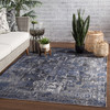 Jaipur Living Isolde POL09 Medallion Blue Power Loomed Area Rugs