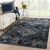 Jaipur Living Westlyn POL24 Medallion Black Power Loomed Area Rugs