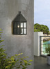 Eglo 3x60w Outdoor Wall Light W/ Matte Black Finish & Clear Seeded Glass - 203021A