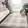 Jaipur Living Samba DNC19 Trellis Brown Power Loomed - 5'3"x7'6" Rectangle Area Rug