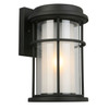 Eglo 1x60w Outdoor Wall Light W/ Matteblack Finish & Frosted Inner Glass Surrounded By A Clear Outer Glass - 203026A