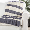 Jaipur Living Jurnee Blue/ Cream Stripe Throw