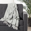 Jaipur Living Lisabet Solid Gray Throw