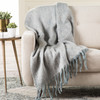 Jaipur Living Yukon Gray Solid Throw