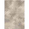 Airhaven Contemporary 5x8 Area Rug In Cream/grey