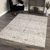 Berkeley Contemporary 5x8 Area Rug In Cream/grey