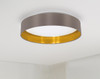 Eglo 1x18w Led Ceiling Light W / Cappucino & Gold Finsh & White Plastic Diffuser - 31625A