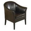 Armen Living 1404 Brown Leather Club Chair