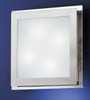 Eglo 4x40w Wall/ceiling Light W/ Matte Nickel & Chrome Finish & Satin Glass - 82218A