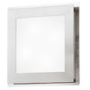 Eglo 2x40w Wall/ceiling Light W/ Matte Nickel & Chrome Finish & Satin Glass - 82219A